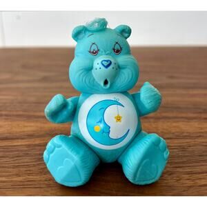 Vintage Care Bear PVC Posable Figure Hong Kong 1983 Bedtime